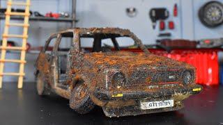 Restoration Abandoned Volkswagen Golf GTI MK1 Model Car