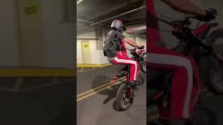 Surron wheelie stunts