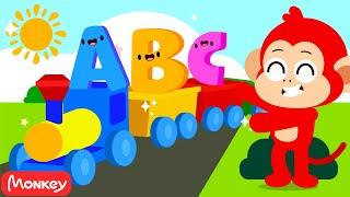"Chug Like a TRAIN!"  Locomotive Adventure | Monkey Junior! Toddlers Learning for Kids
