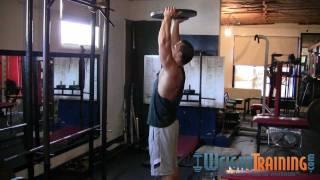 Overhead Plate Press - How to do Overhead Plate Presses