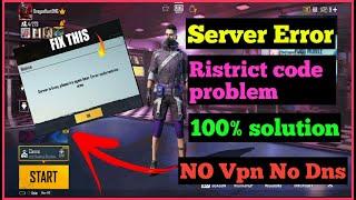 Pubg Server is Busy Error Code Restrict Area Problem | 100% Solution No Dns No Vpn problem solved