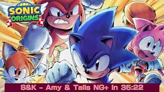 [WR] Sonic & Knuckles - Amy & Tails (NG+) in 35:22 - Sonic Origins Plus Speedrun