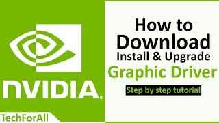 Download Install and Upgrade Nvidia Graphics Driver