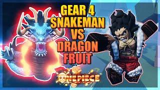 Gear 4 Snakeman vs Dragon Fruit - Full Showcase in A One Piece Game