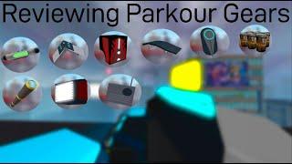 Reviewing Parkour Gears | Grappler, Bloxy Cola, Ect.