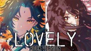 Nightcore ⇢ Lovely - Rock Version (SV/Lyrics)