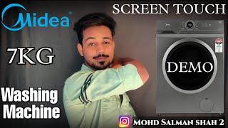 midea 7kg front load washing machine full demo  by mohd salman shah Technicals review