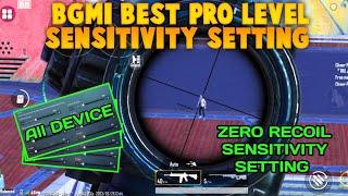 BEST SENSITIVITY SETTING IN ALL ANDROID DEVICE || BGMI SENSITIVITY SETTING || PUBG SENSITIVITY