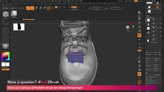 ZBrush 2021: Ретопология с помощью zmodeler