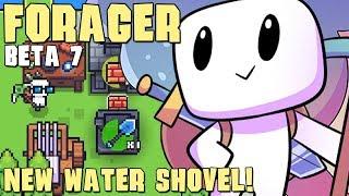 FORAGER (Beta 7) | Ep 2: New Water Shovel [Forager Let's Play]