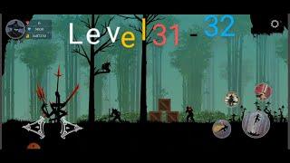 How to pass the game Ninja Arashi 2 | Ninja Arashi 2 Walkthrough Level 31-32| Vikioc