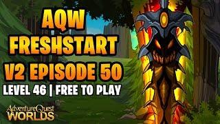 AQW Freshstart V2 F2P Episode 50 - Farming Dark Crystal Shards for Juggernaut Item of Nulgath!