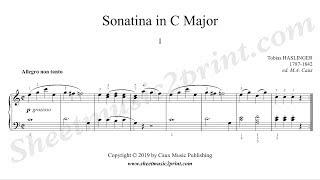 Haslinger : Sonatina in C Major (1/2 : Allegro non tanto)