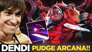 Dendi Mid Pudge with EPIC NEW ARCANA SET + Silver Edge Build -  Dota 2