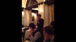 John Coyle throws down a poetry slam at Gramercy Tavern