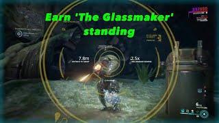 Killing Glassed enemies | Earn 'The Glassmaker' standing during missions | Warframe