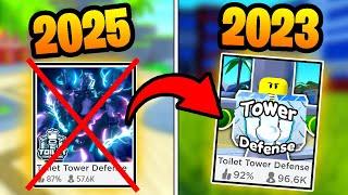 ¡VOLVÍ a JUGAR al ANTIGUO TOILET TOWER DEFENSE de 2023 en Roblox!