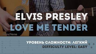 Как играть на гитаре Elvis Presley – Love Me Tender (Guitar tutorial)