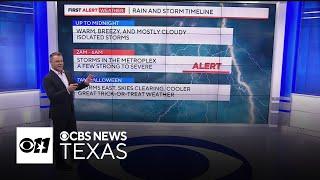 Overnight storms in North Texas could bring hail and high winds