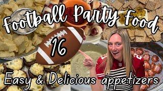 16 Easy and Delicious Football Party Appetizers #gamedayappetizers