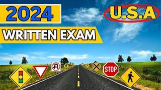 2024 DMV Written Driving Exam: Drivers License USA