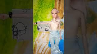 how to make a Jean and top for doll easily