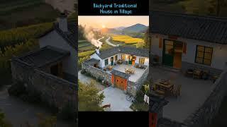 Backyard Traditional House in Village with Amazing scenery #house #shorts #shortvideo