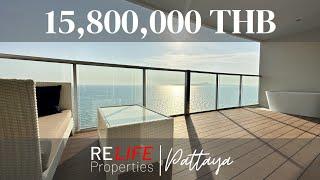 Stunning BEACHFRONT 110 sqm two-bedroom condo for sale in Sands Condominium in PATTAYA!