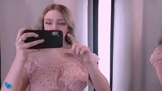 My Summer Try On Haul Sheer Pink Ruffle Top