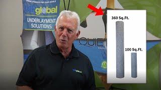 Difference Between 360 Sq. Ft. Roll and 100 Sq. of QuietWalk