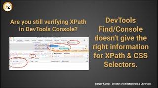 Fact: DevTools ctrl+f is not the right platform to verify XPath & CSS Selector | write xpath