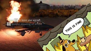 Bombing the airfield in War Thunder