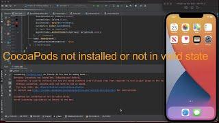 CocoaPods not installed or not in valid state #Flutter #AndroidStudio #IntelliJIDEA #VisualStudio