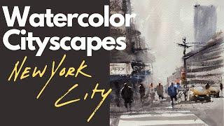 Painting Watercolor Cityscapes (New York)