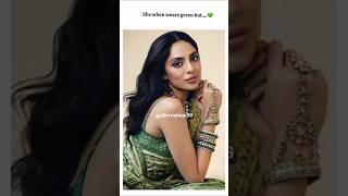 She when wears green but #️ #sobhita and Sam  looks traditional #viralvideo #viral #new