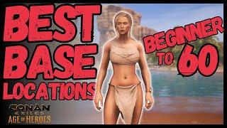 20 BEST BASE LOCATIONS - EVERY BIOME | AGE OF HEROES | CONAN EXILES 2024