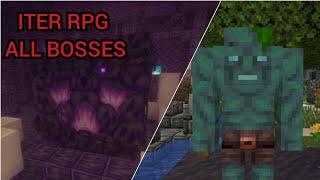 Minecraft Iter RPG All Bosses ( 1.19.2 Mod )