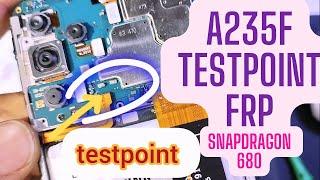 Samsung A235f a23 testpoint frp bypass Snapdragon 680