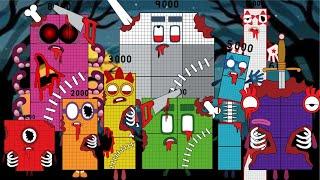 The Zombie Invasion Has Begun! Numberblocks Band But Reimagined (1000-10000) Zombies Vs Normal