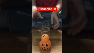 Halloween Trickshot  #shorts #trickshorts #trickshot #dudeperfect #pingpong #halloween #pumpkin