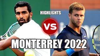 Prajnesh Gunneswaran vs Ryan Harrison MONTERREY 2022 Highlights