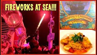 Pirate Night on the Disney Dream Cruise Ship - Food & Fireworks!