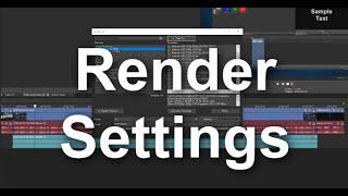 Vegas Pro 17 Best Render Settings 2021