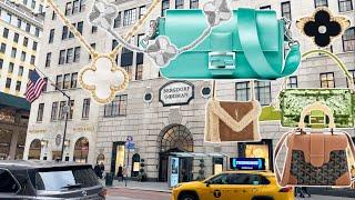 NEW YORK CITY BERGDORF LUXURY SHOPPING VLOG + VAN CLEEF  GOYARD  CELINE  DIOR  FENDI YSL & MORE