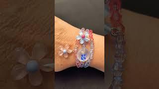 Pink & Blue Flowers #bracelets