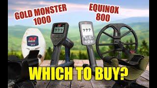 METAL DETECTOR SHOWDOWN! Gold Monster 1000 vs Equinox 800