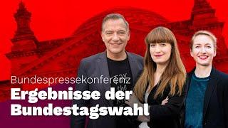 Pressekonferenz zu den Ergebnissen der Bundestagswahl