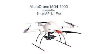 Microdrone MD4-1000 powered by SmartAP