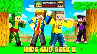 BECOMING TECHNO GAMERZ TO CHEAT IN MINECRAFT HIDE AND SEEK