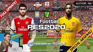 FULL UPDATE! PES 2020 PPSSPP SLI PATCH MOD Special Arsenal FC Musim 2019/2020